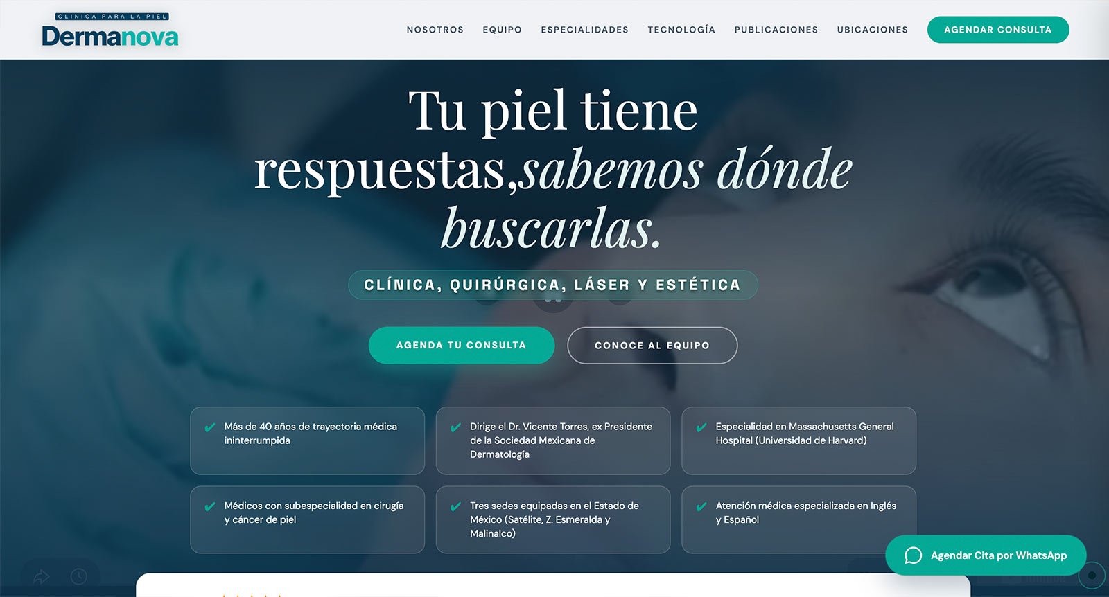 Proyecto web Clínica Dermanova